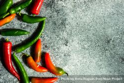 Spicy peppers on grey kitchen counter 4mWRXQ