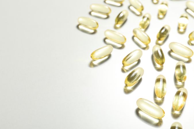 Immunity support capsules - Omega, health care concept