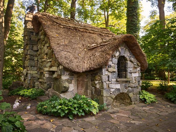 The “Faerie Cottage” folly at the Winterthur Museum, Winterthur, Delaware