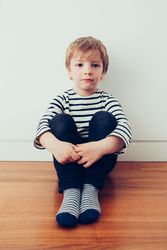 Portrait of a blonde cute boy