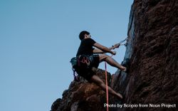 Climber on mountain 0Lpnr0
