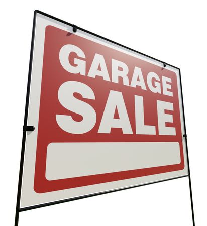 Right Facing Garage Sale Yard Sign