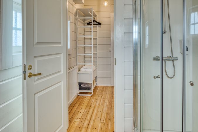 Modern bathroom with toilet sink at home