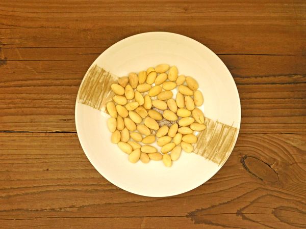 Almonds In The Kitchen On Background
