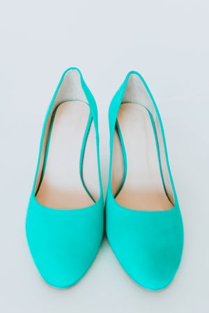 Pair of blue shoes