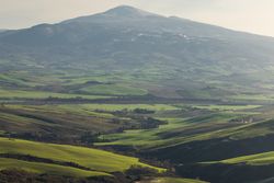 Amazing green valley with mountains