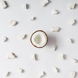 Coconut pattern on light background