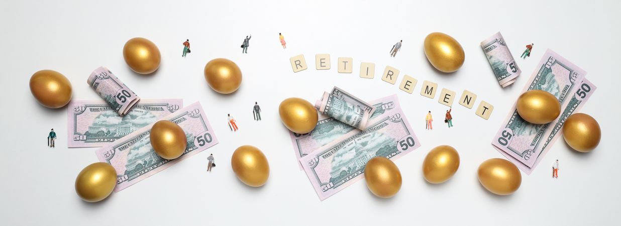 Golden eggs, pension savings, investments and retirement