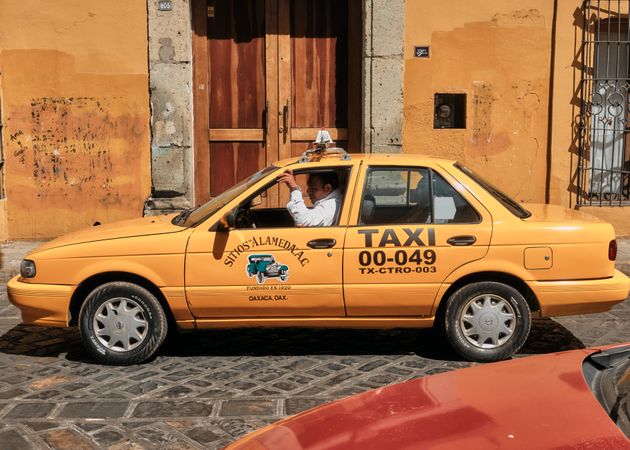 Male taxi driver in Oaxaca