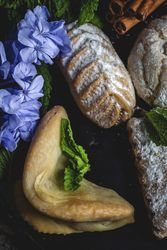 Traditional tea with mint and assorted Arab sweets