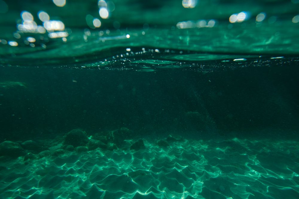 Abstract background of clear sea