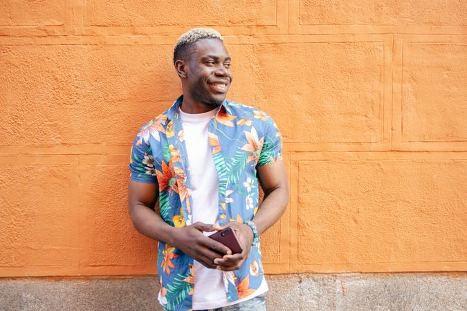 Portrait of a young Black man in the street