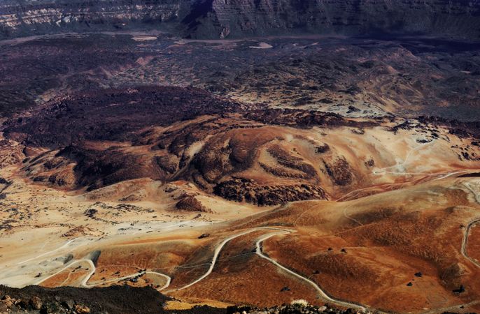 Volcano of Teide from above