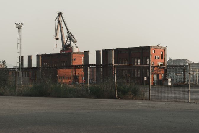Old factory buildings placing on industrial area
