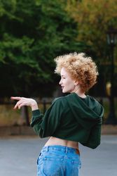 Street fashion with woman