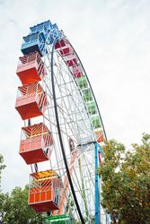 Ferris wheel in amusement park