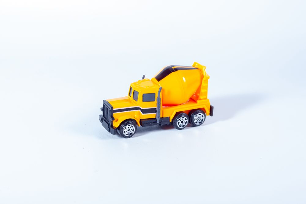 Truck Miniature On Plain Background