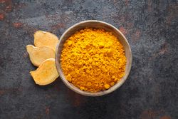 Fragrant seasoning - turmeric, one of the main ingredients in Indian curry