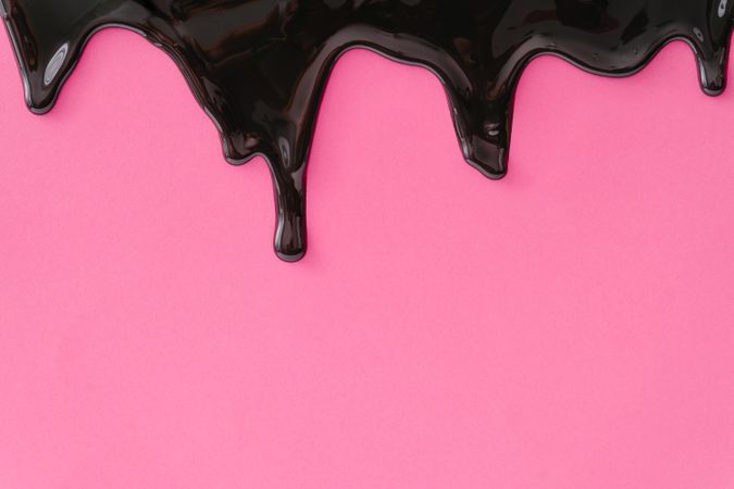 Pink background with dripping paint