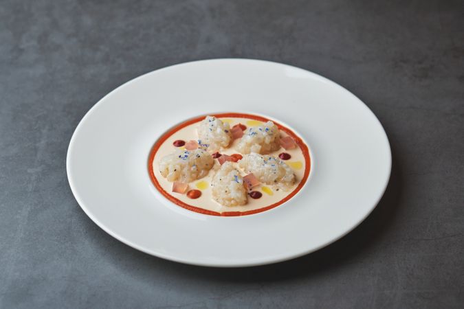 Sweet and sour squid carpaccio