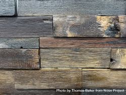 Background of grunge wood pieces in filled frame format 5aX7Va