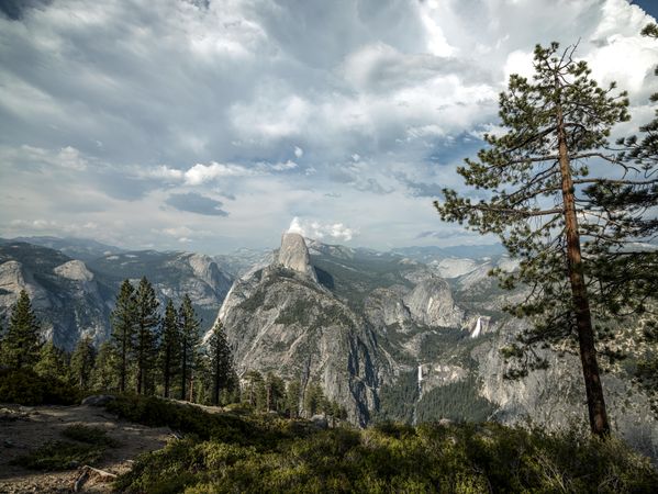 Half Dome in profile in Yosemite National Park