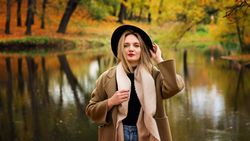 Woman during autumn season