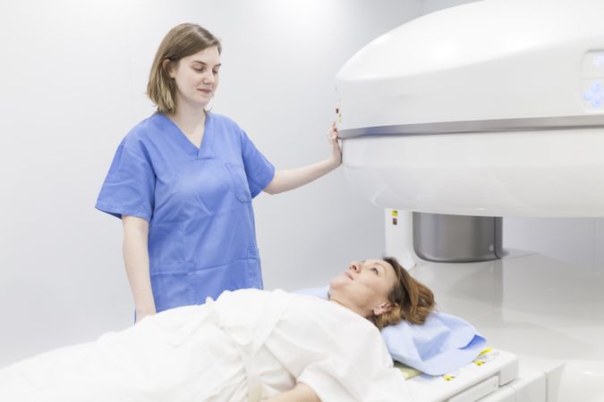 open magnetic resonance machine