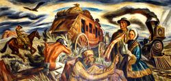 Ward Lockwood, "Pioneers in Kansas,” U.S. Courthouse, Wichita, Kansas