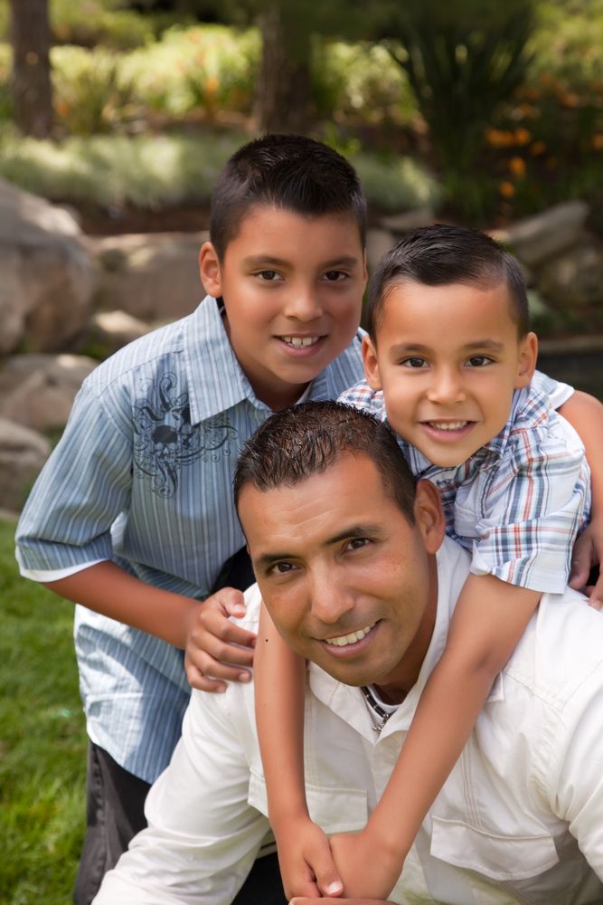 Father and Sons in the Park
