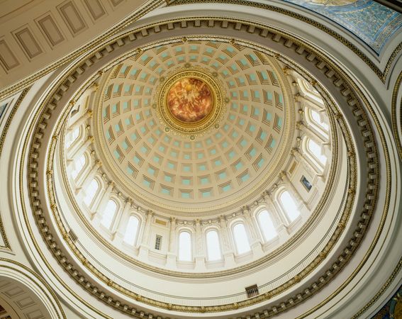 Inside dome of State Capital, Madison, Wisconsin