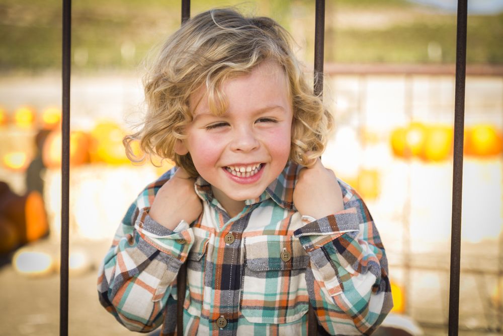 Little Boy Playing at the Park