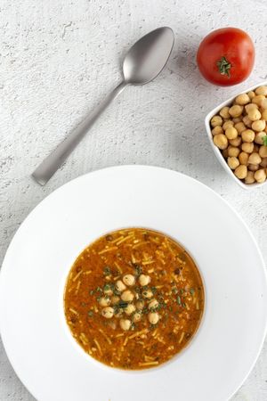 Traditional Harira soup for Ramadan