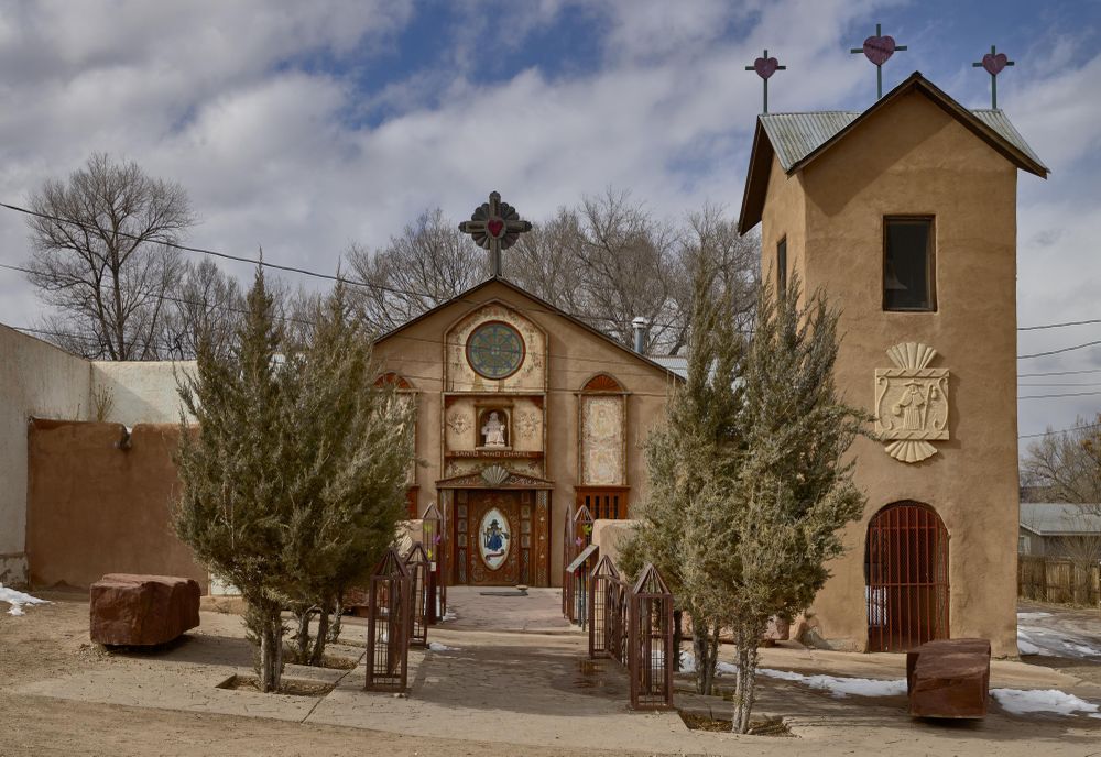 The Santo Niño de Atocha Chapel, built in 1857 in Chimayó, New Mexico