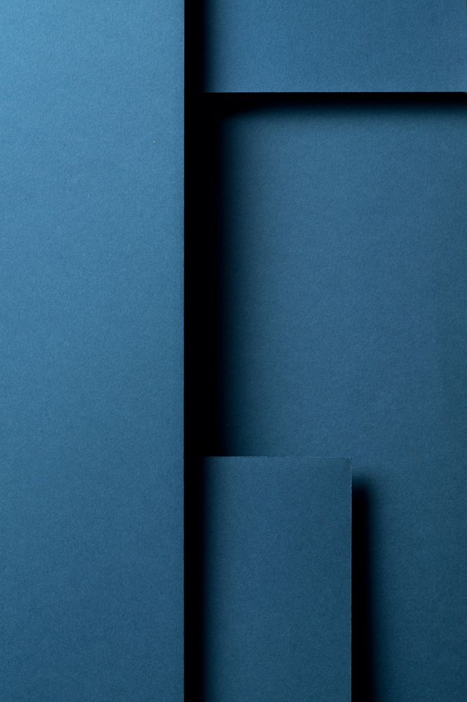 Dark blue paper and shadows