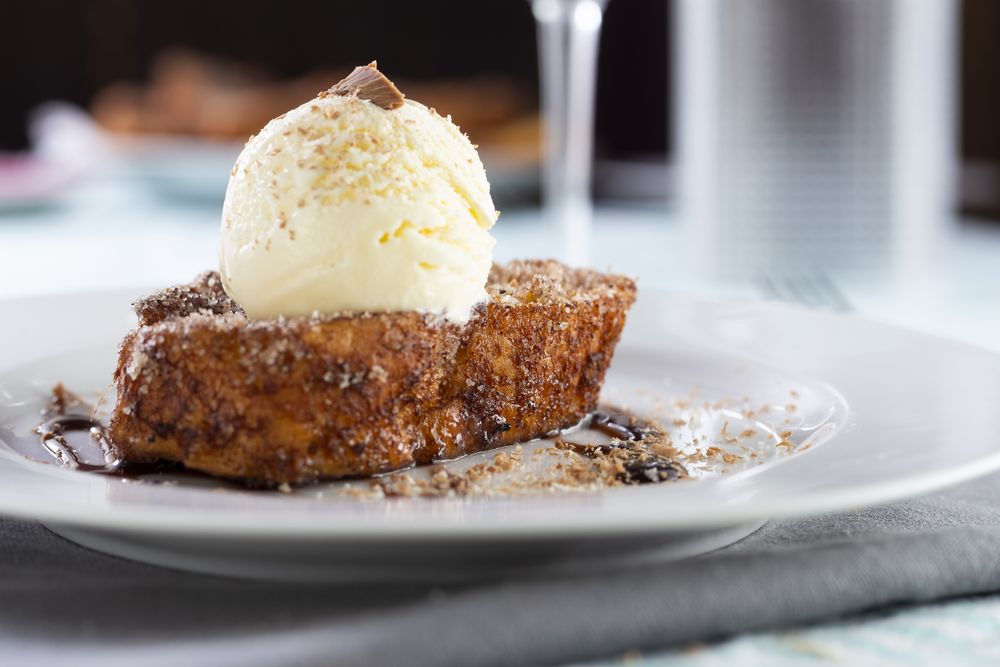 French toast, traditional Brazilian Christmas dessert. Known in Brazil as rabanada.