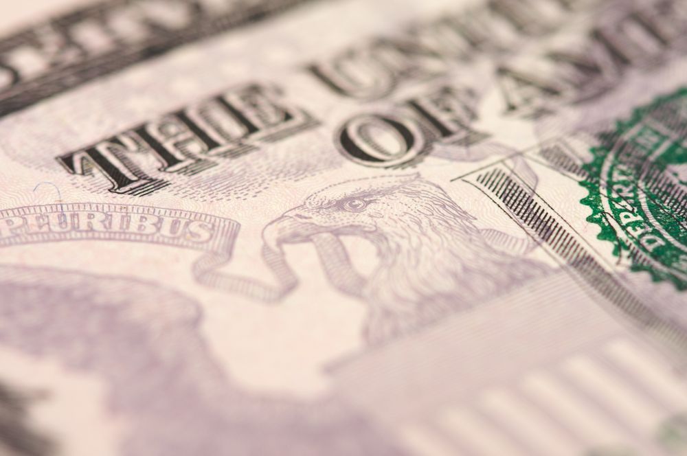 Abstract Five Dollar Bill