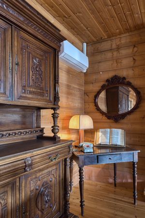 Stylish antiquated design of interior