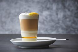 Barraquito a sweet coffee drink very popular in the Canary Islands.