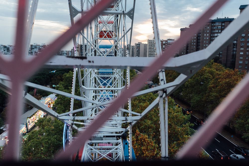 Ferris wheel in amusement park