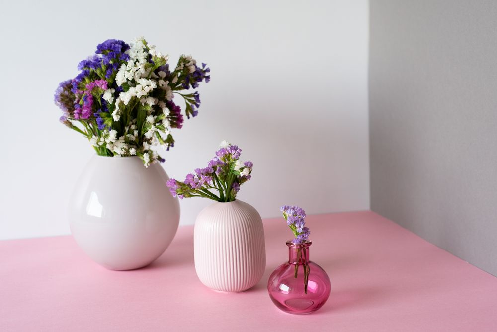 Multicolor sea lavender flowers bouquet