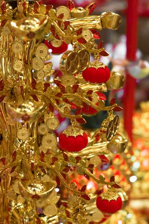 Red and golden Chinese decoration