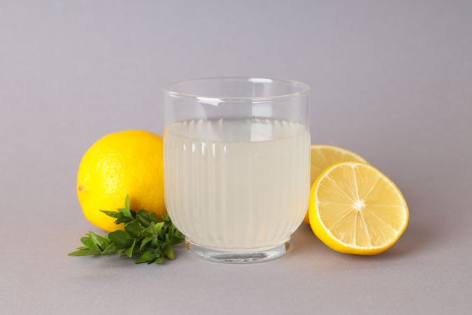 Concept of tasty drink, Limoncello, Italian lemon liqueur