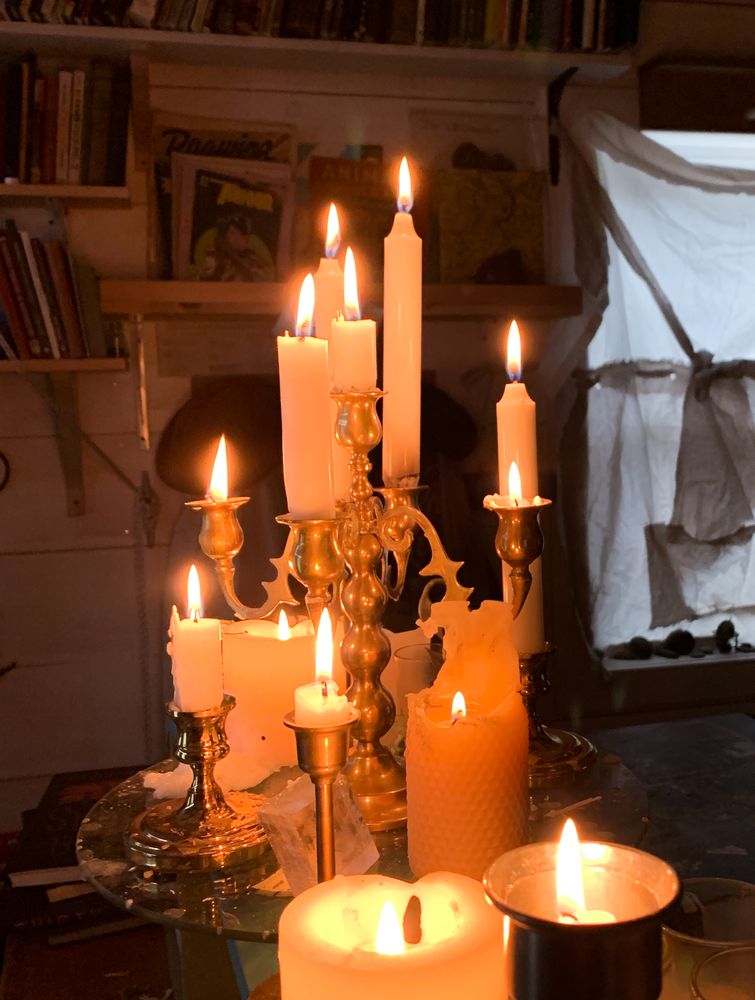 Candles burning bright