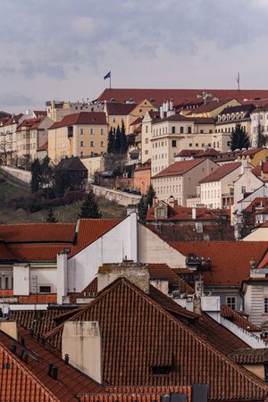 View of Prague Castle or Hradcany area