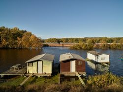 Houseboats in Winona, Minnesota n563Y4