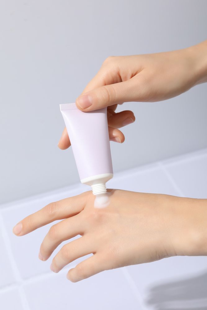 Concept of skin and body care, cream cosmetic