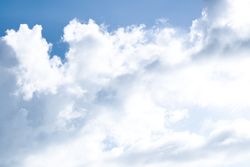Blue sky with clouds