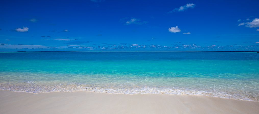 Clear water of the Indian Ocean, wide