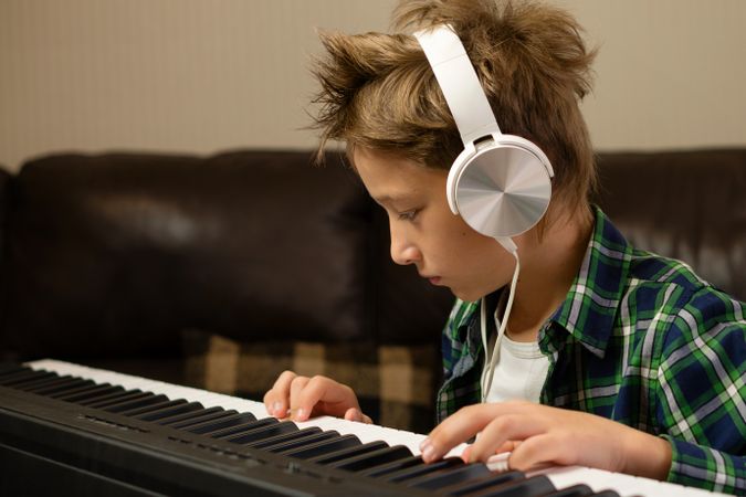Focused Piano Practice Session